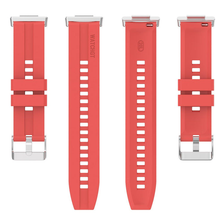 Slidstærk Huawei Watch Fit 2 Silikone Urrem - Rød#serie_6