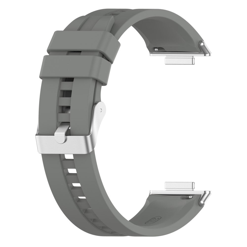 Mega hårdfør Huawei Watch Fit 2 Silikone Rem - Sølv#serie_7