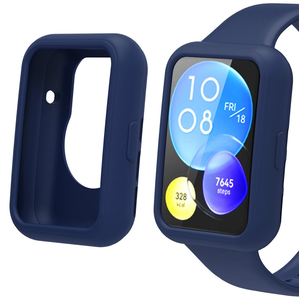 Fint Huawei Watch Fit 2 Silikone Cover - Blå#serie_1