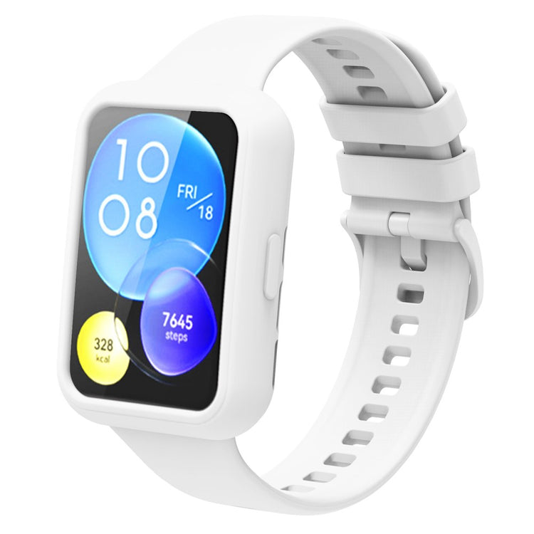 Fint Huawei Watch Fit 2 Silikone Cover - Hvid#serie_10