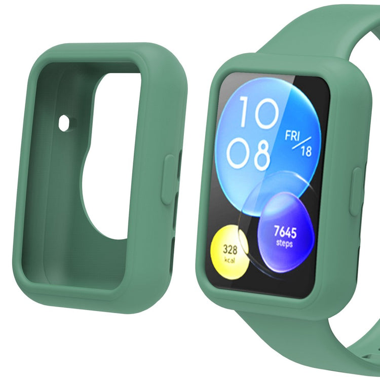 Fint Huawei Watch Fit 2 Silikone Cover - Grøn#serie_2