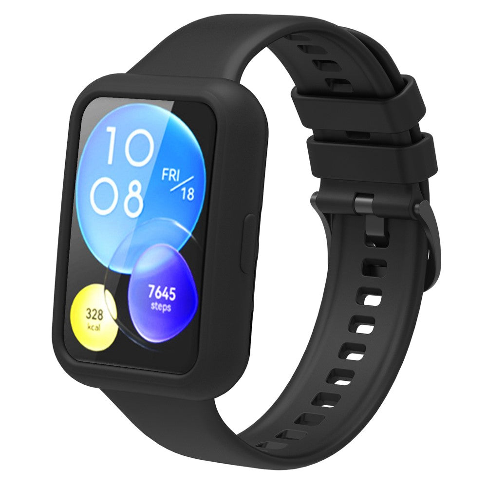 Fint Huawei Watch Fit 2 Silikone Cover - Sort#serie_3
