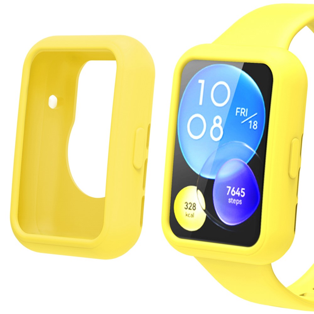 Fint Huawei Watch Fit 2 Silikone Cover - Gul#serie_5