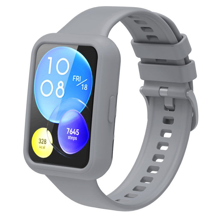 Fint Huawei Watch Fit 2 Silikone Cover - Sølv#serie_6