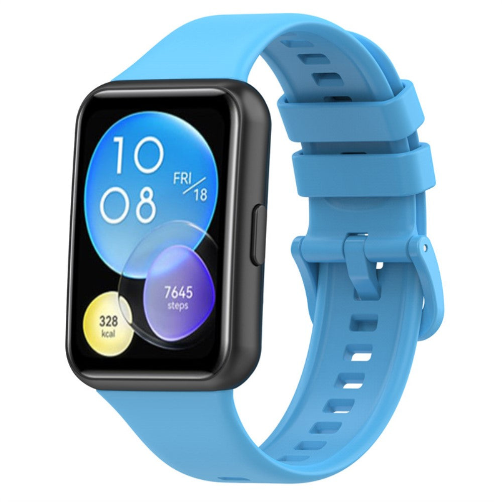 Mega fint Huawei Watch Fit 2 Silikone Urrem - Blå#serie_11