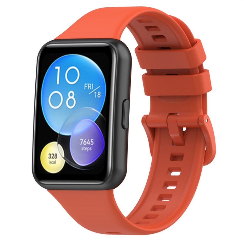 Mega fint Huawei Watch Fit 2 Silikone Urrem - Orange#serie_2