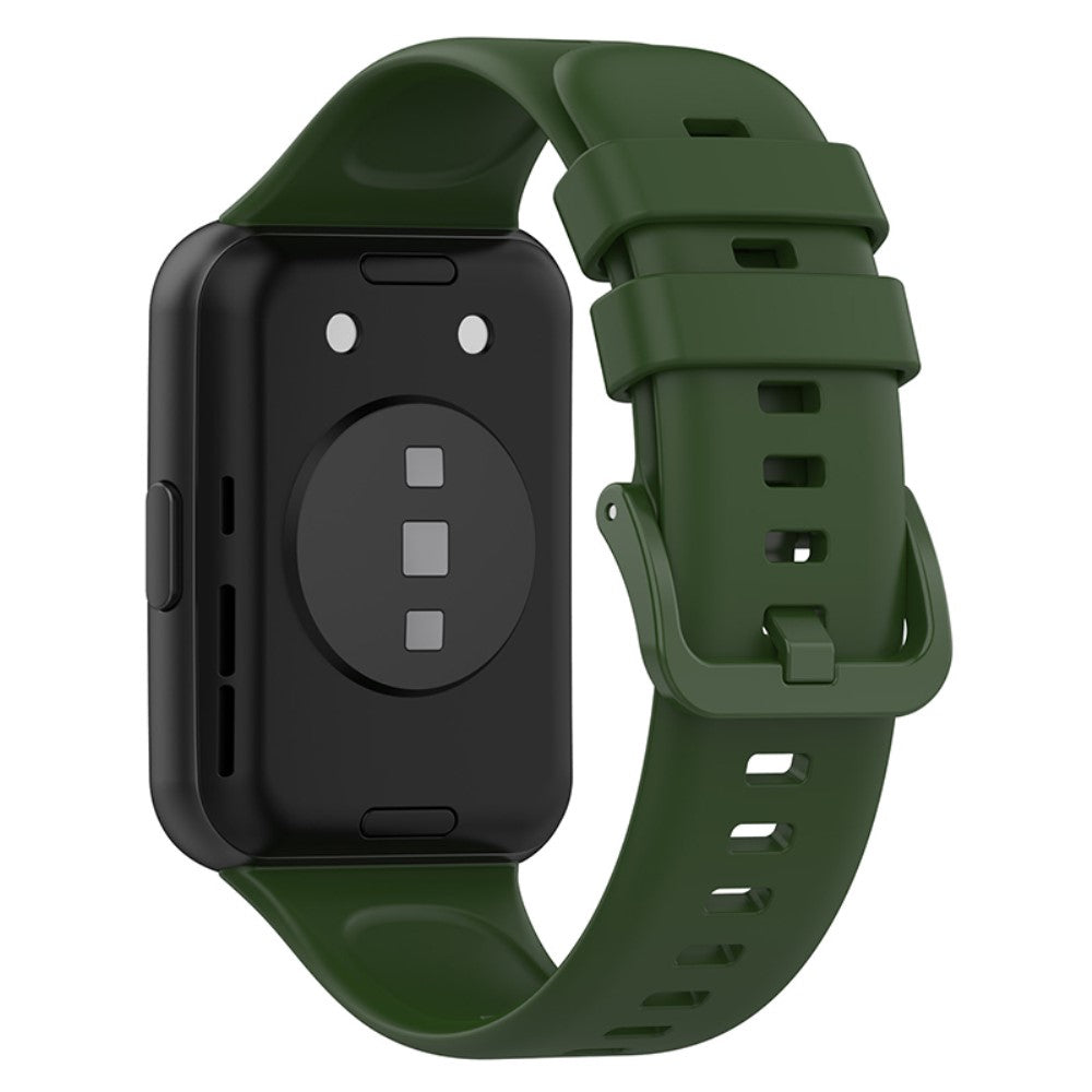 Meget sejt Huawei Watch Fit 2 Silikone Rem - Grøn#serie_10