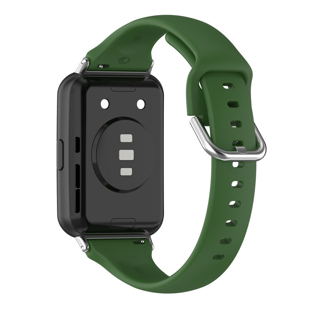 Meget fint Huawei Watch Fit 2 Silikone Rem - Grøn#serie_10