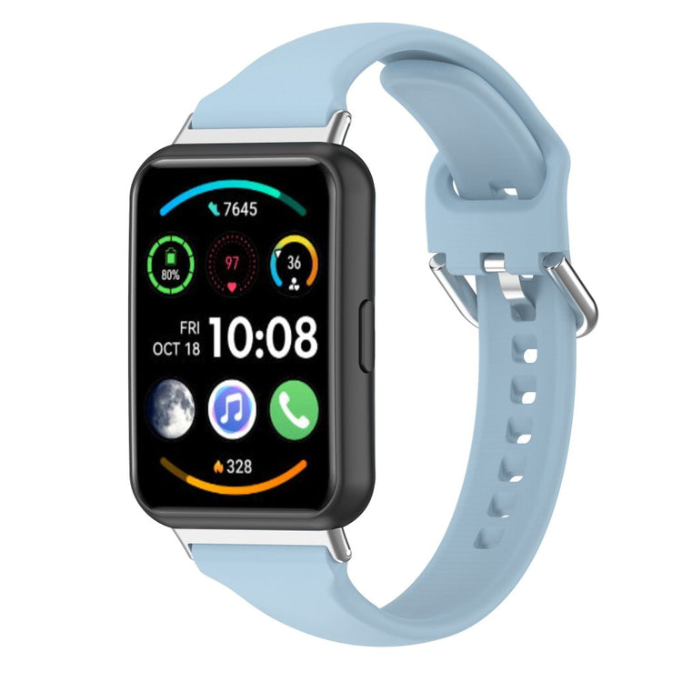 Meget fint Huawei Watch Fit 2 Silikone Rem - Blå#serie_14