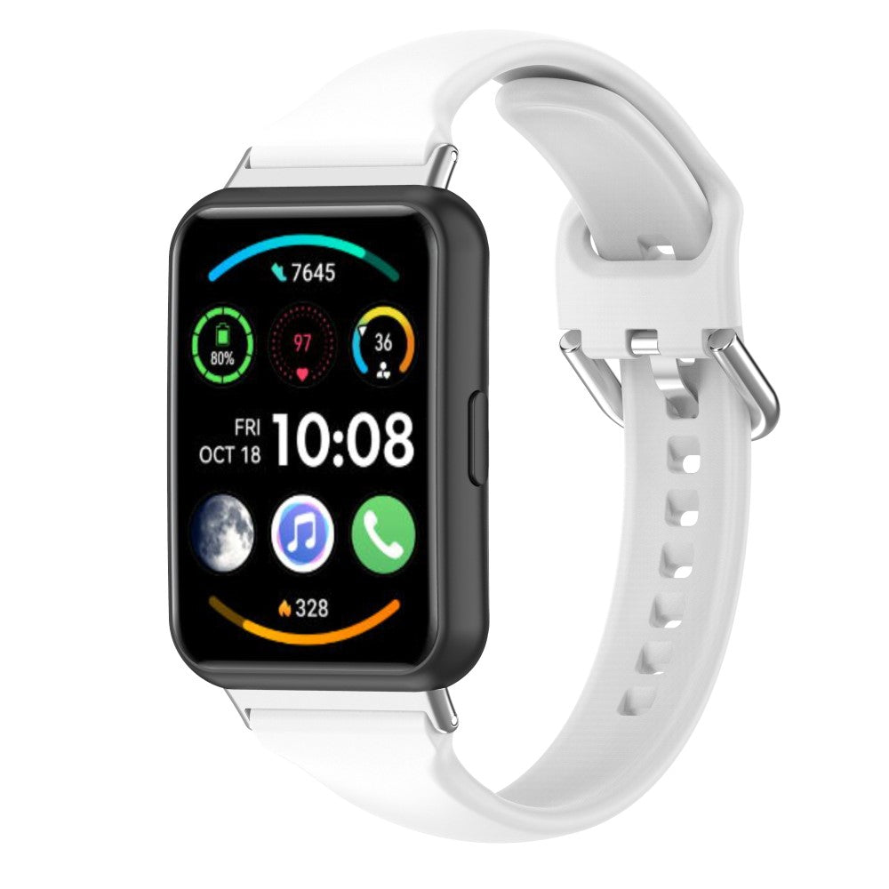 Meget fint Huawei Watch Fit 2 Silikone Rem - Hvid#serie_2