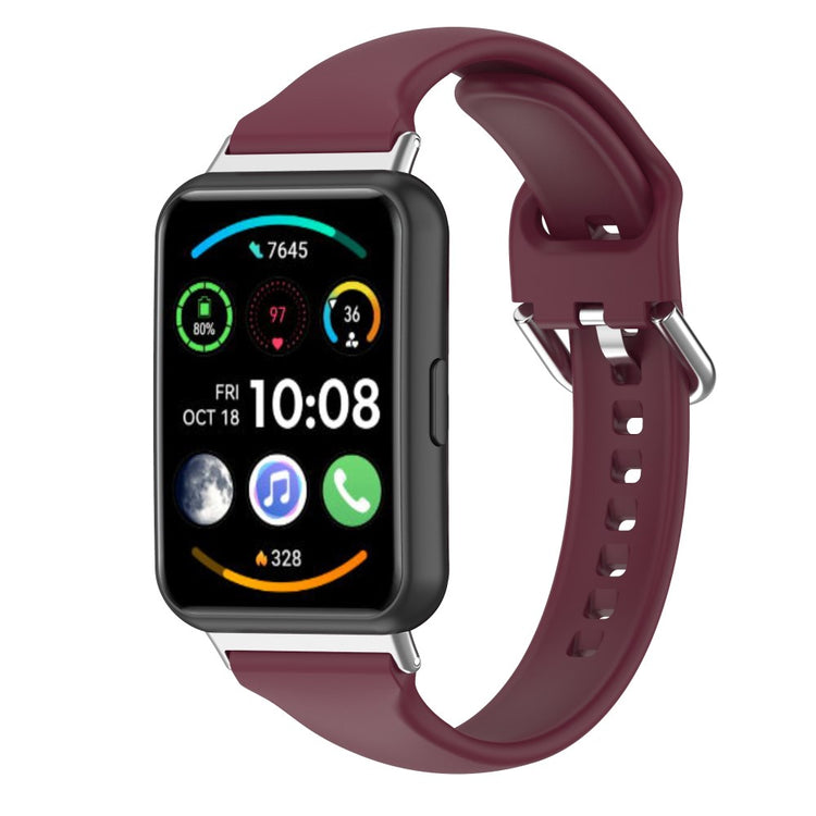 Meget fint Huawei Watch Fit 2 Silikone Rem - Rød#serie_9