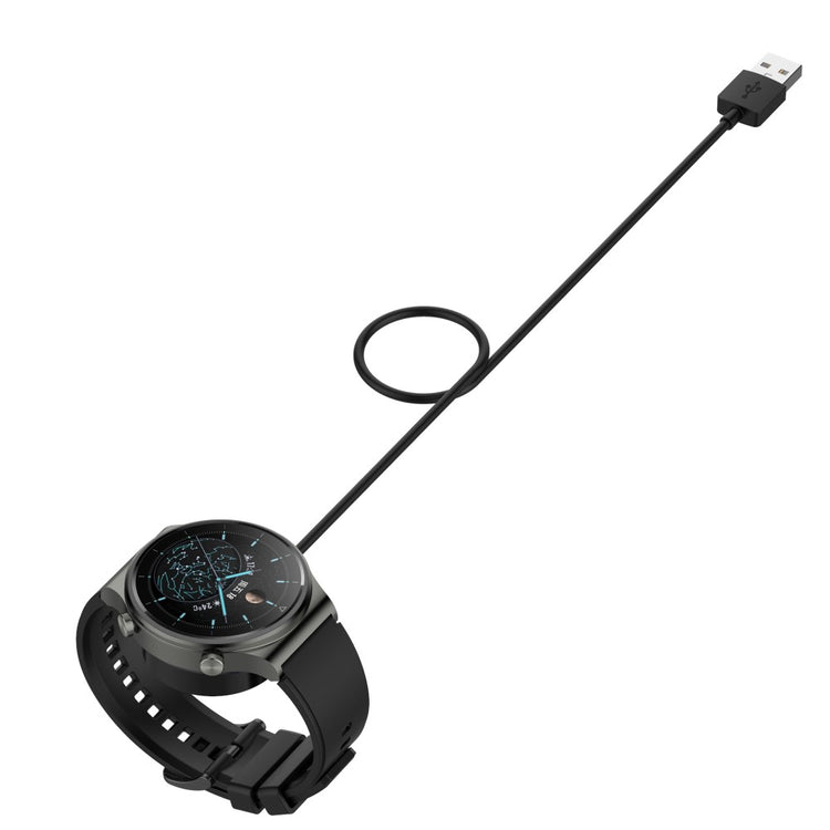 1m Plastik Huawei Watch GT Cyber Magnetisk Opladningskabel - Sort#serie_1