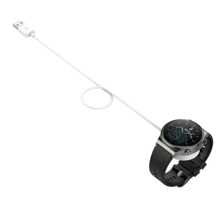 1m Plastik Huawei Watch GT Cyber Magnetisk Opladningskabel - Hvid#serie_2