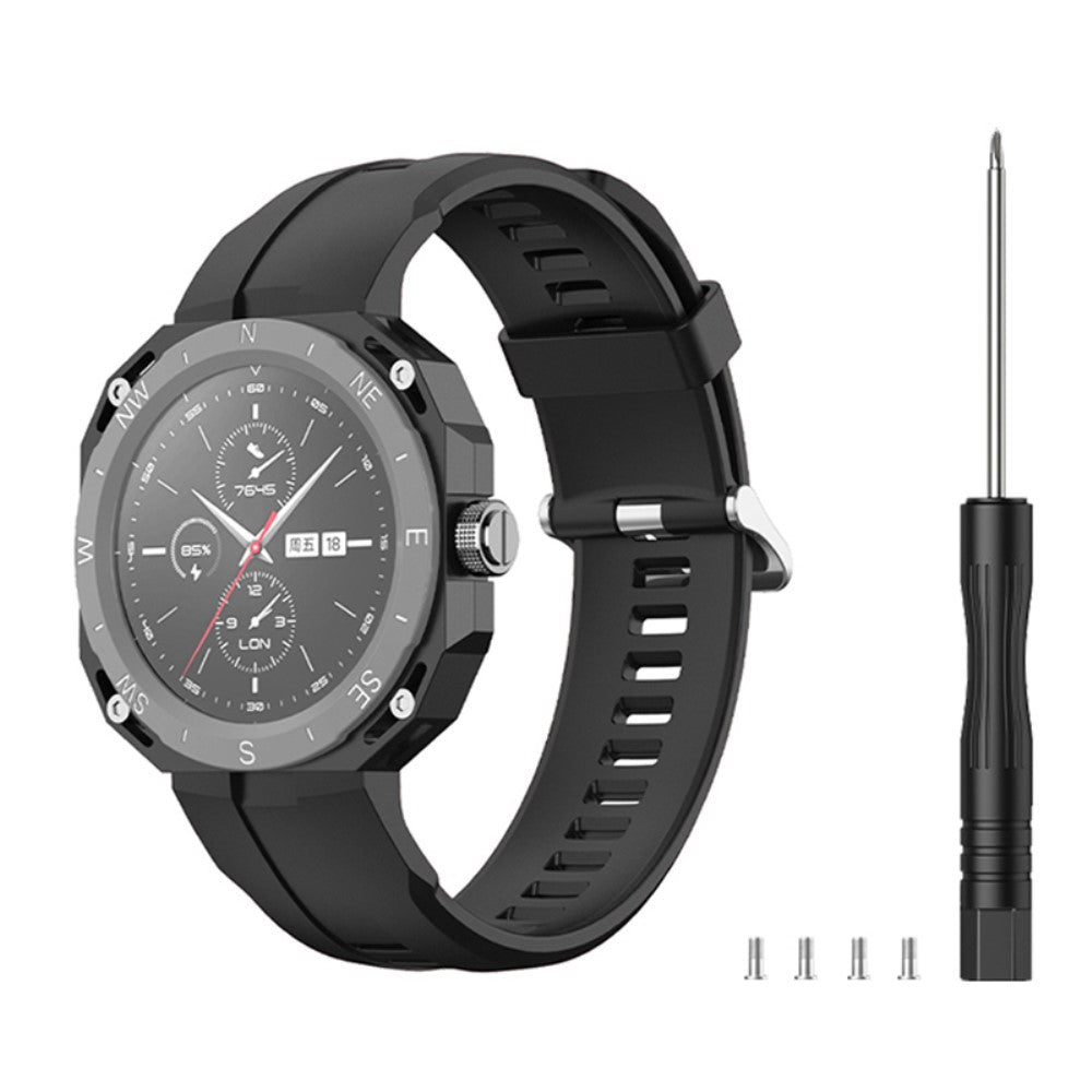 Fantastisk Huawei Watch GT Cyber Silikone Rem - Sort#serie_1