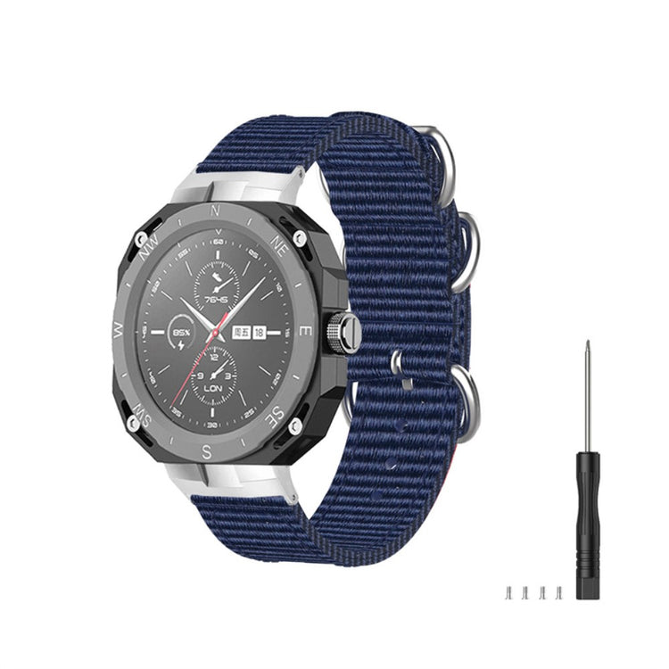 Super slidstærk Huawei Watch GT Cyber Nylon Rem - Blå#serie_10