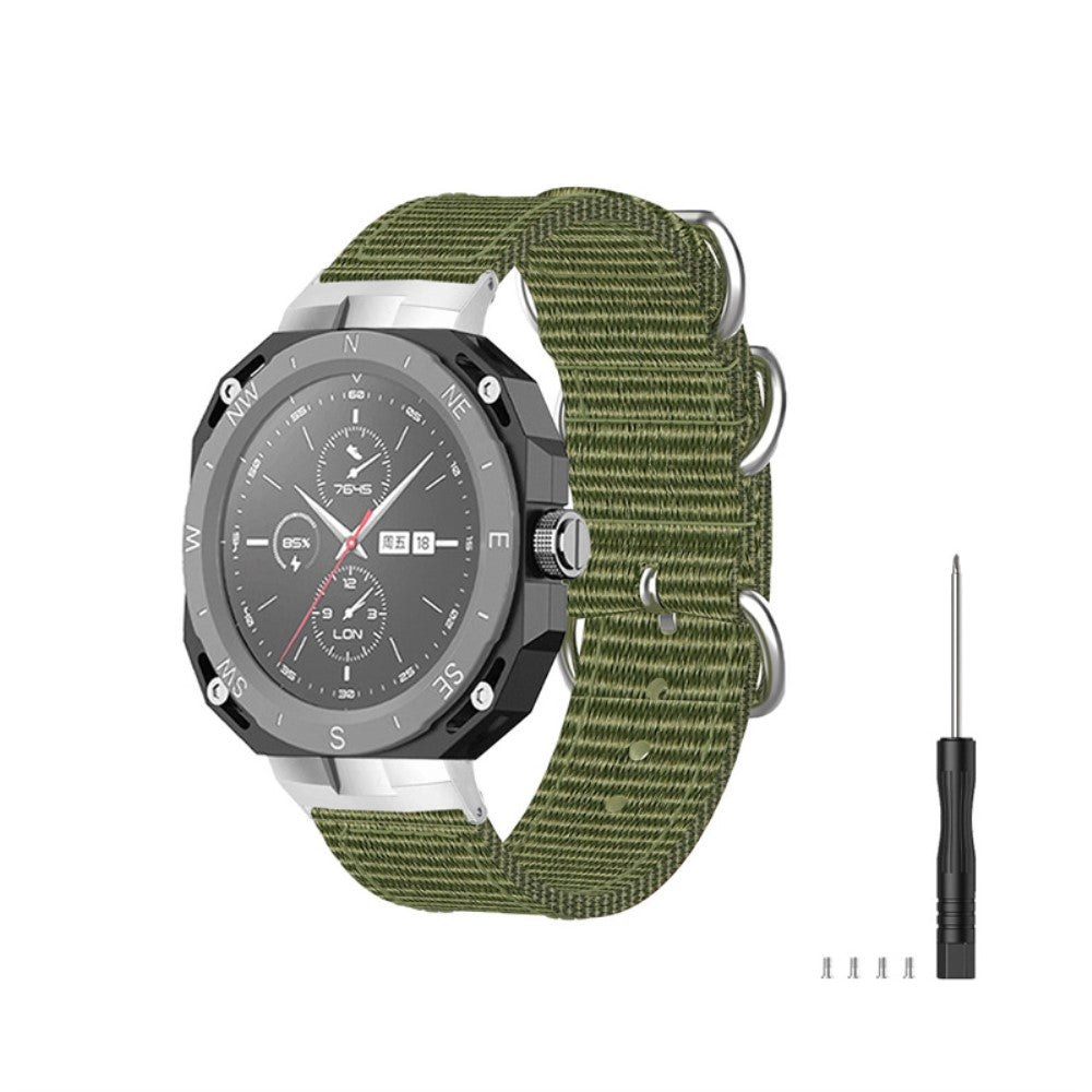 Super slidstærk Huawei Watch GT Cyber Nylon Rem - Grøn#serie_6