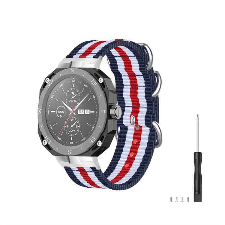 Super slidstærk Huawei Watch GT Cyber Nylon Rem - Flerfarvet#serie_7
