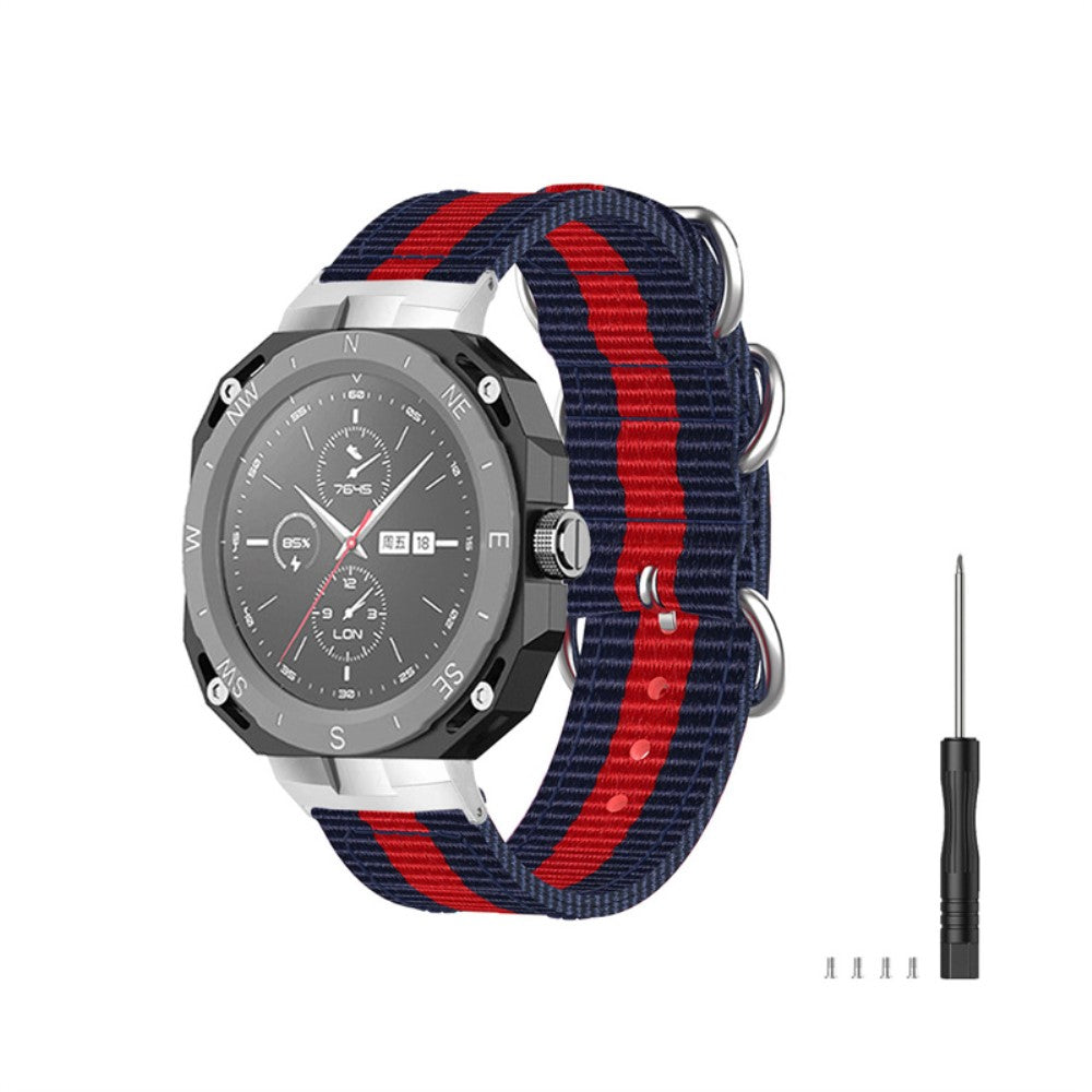 Super slidstærk Huawei Watch GT Cyber Nylon Rem - Flerfarvet#serie_9