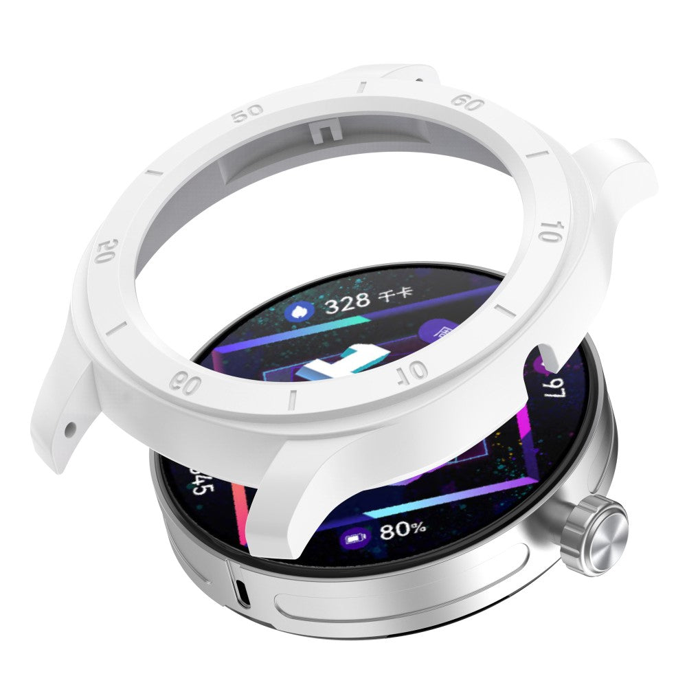 Huawei Watch GT Cyber Beskyttende Plastik Bumper  - Hvid#serie_2