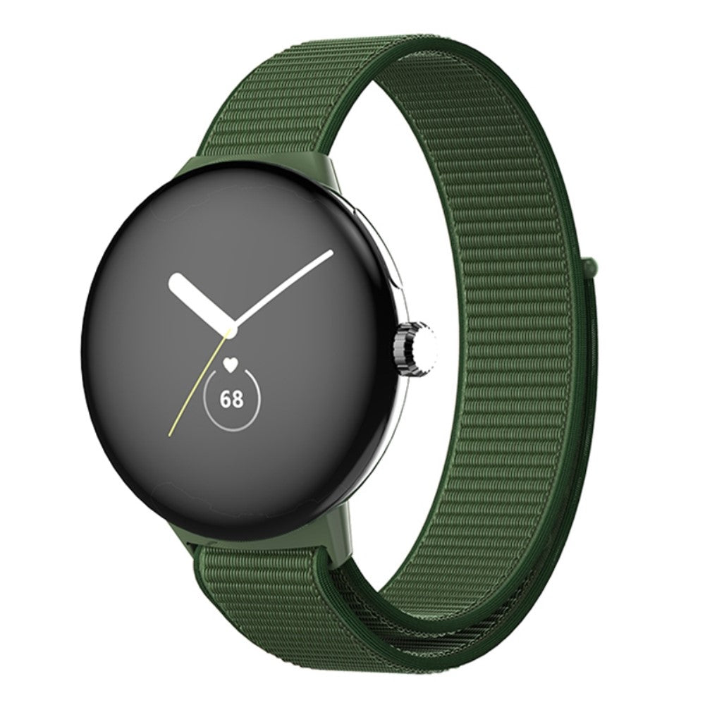 Fremragende Google Pixel Watch Nylon Rem - Grøn#serie_3