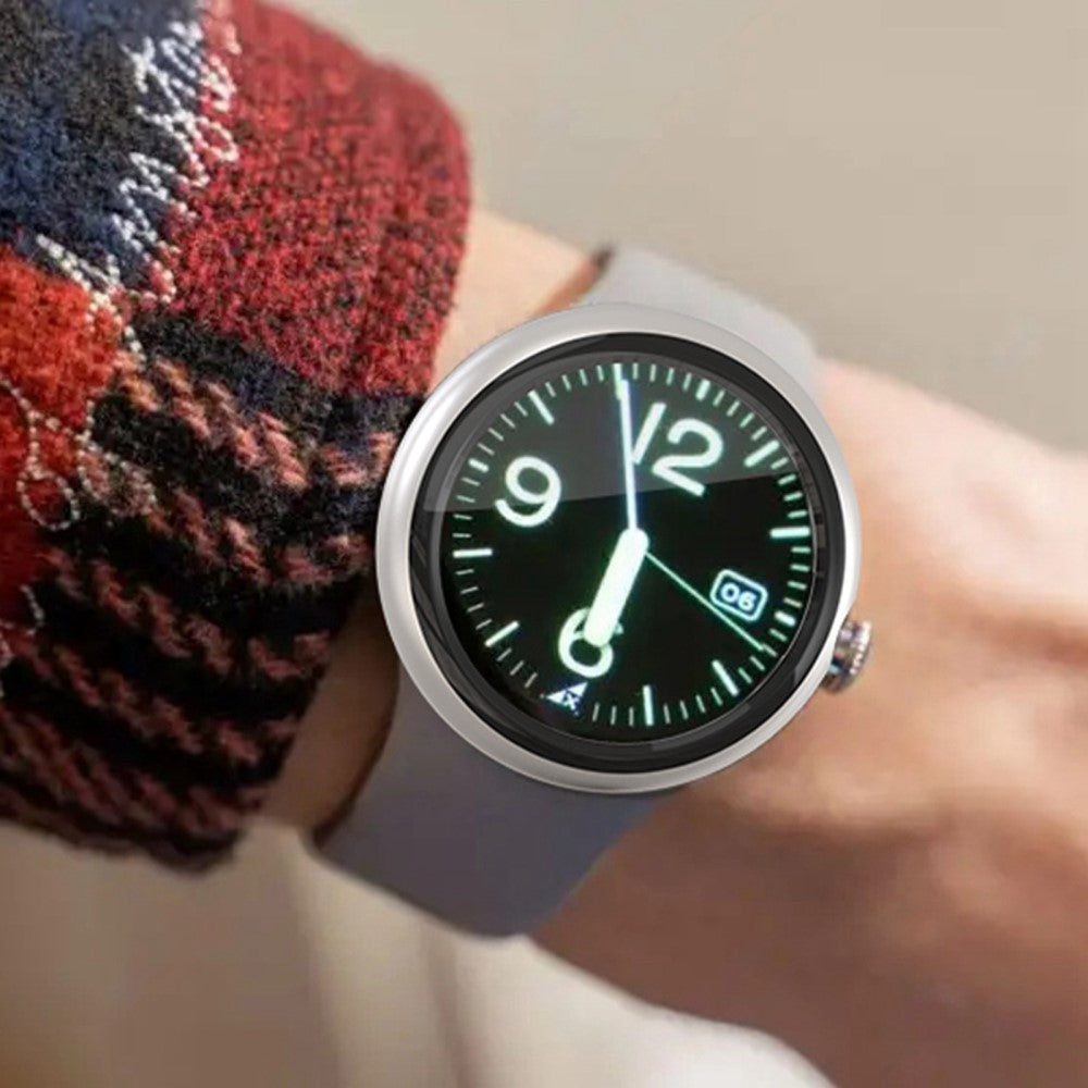 Super Fed Google Pixel Watch Cover med Skærmbeskytter i Plastik og Hærdet Glas - Rød#serie_2