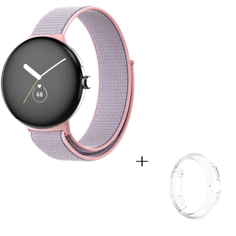 Super godt Google Pixel Watch Plastik og Nylon Rem - Pink#serie_3