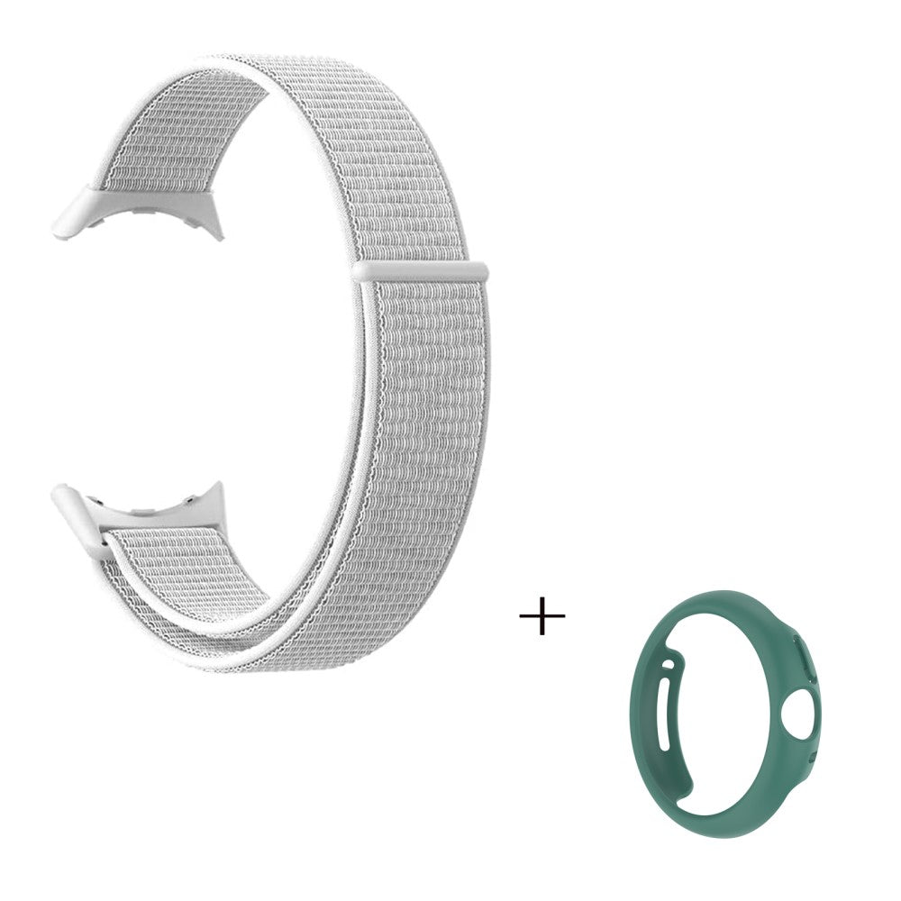 Vildt smuk Google Pixel Watch Plastik og Nylon Rem - Hvid#serie_1