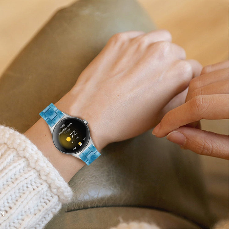 Super pænt Google Pixel Watch Plastik Rem - Blå#serie_8