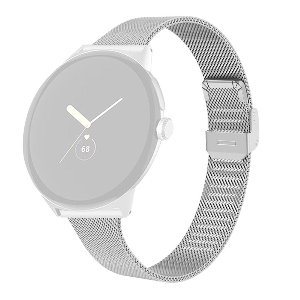 Meget flot Google Pixel Watch Metal Rem - Sølv#serie_057