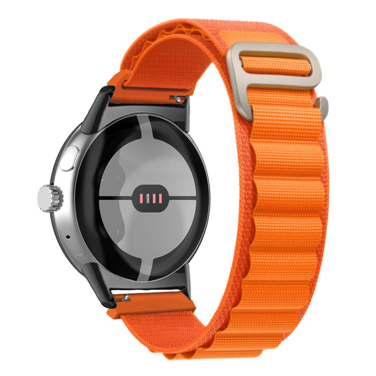 Helt vildt komfortabel Google Pixel Watch Nylon Rem - Orange#serie_3