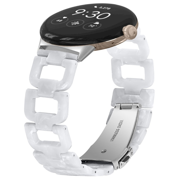 Super fint Google Pixel Watch Plastik Rem - Hvid#serie_13