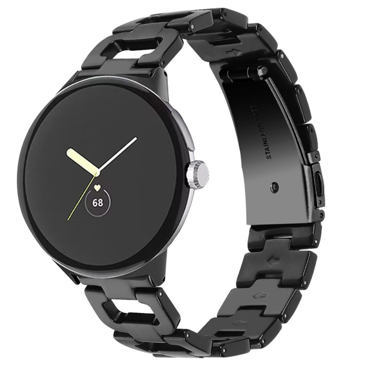 Super fint Google Pixel Watch Plastik Rem - Sort#serie_6