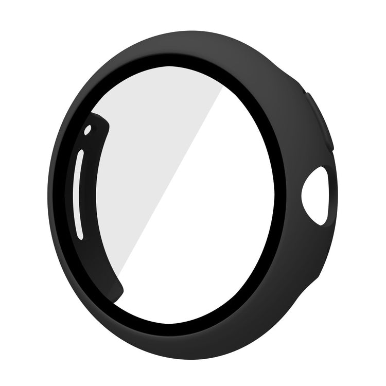 Super Fed Google Pixel Watch Cover med Skærmbeskytter i Plastik og Hærdet Glas - Sort#serie_1