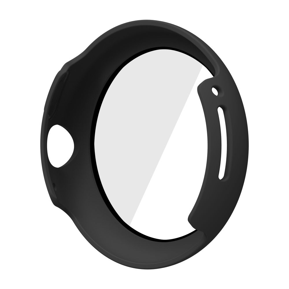Super Fed Google Pixel Watch Cover med Skærmbeskytter i Plastik og Hærdet Glas - Sort#serie_1