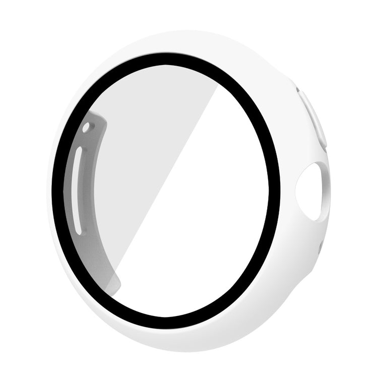 Super Fed Google Pixel Watch Cover med Skærmbeskytter i Plastik og Hærdet Glas - Hvid#serie_2