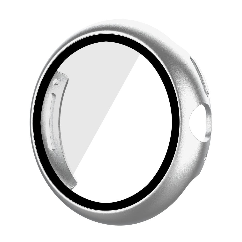 Super Fed Google Pixel Watch Cover med Skærmbeskytter i Plastik og Hærdet Glas - Sølv#serie_3