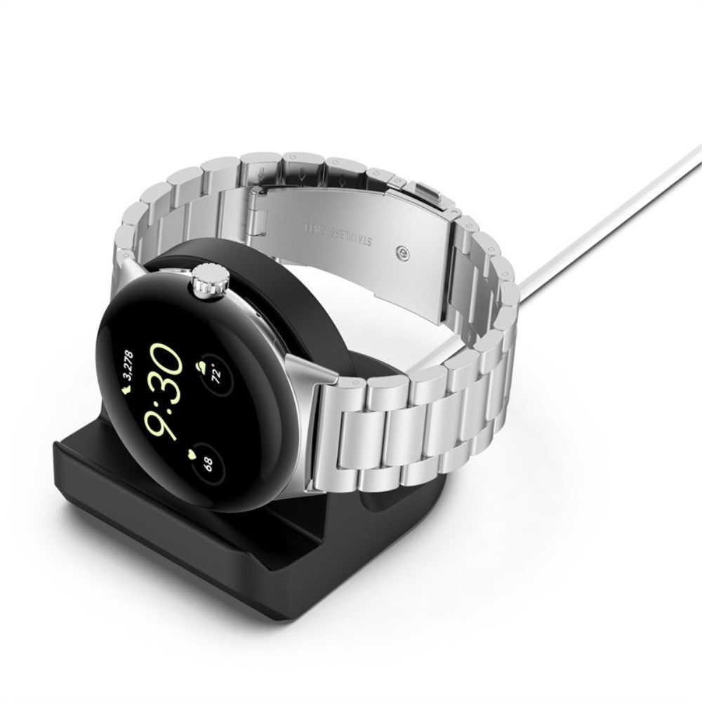 Google Pixel Watch Silikone Holder - Sort#serie_1