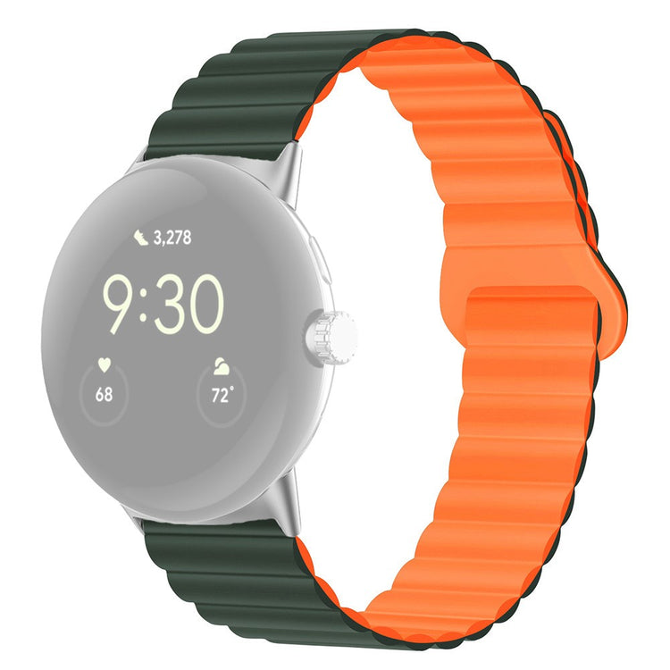 Pænt Google Pixel Watch Silikone Rem - Orange#serie_14