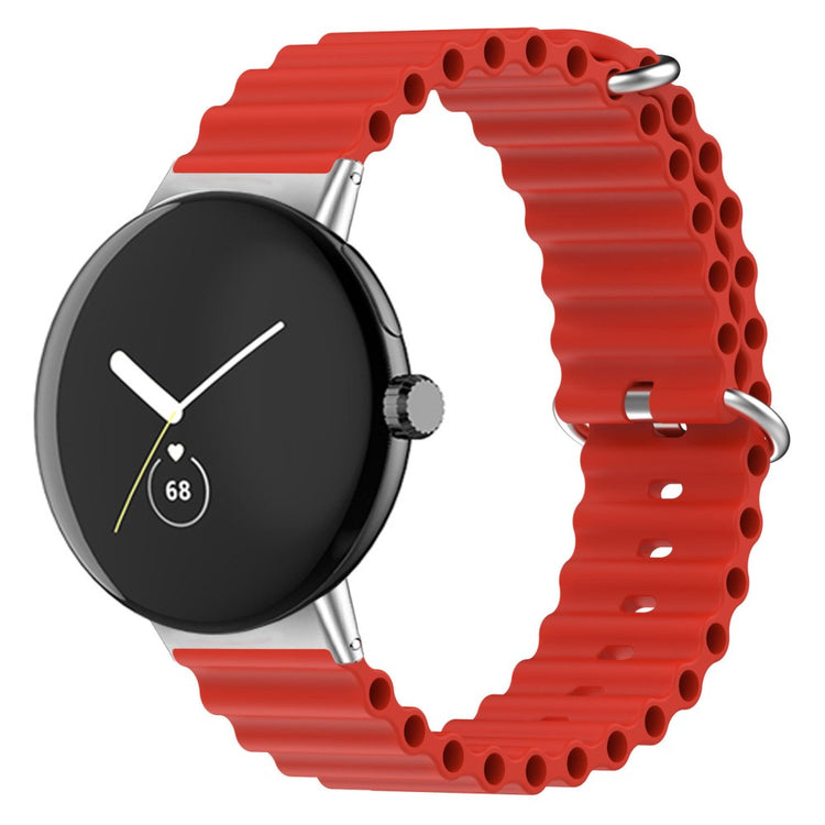 Meget sejt Google Pixel Watch Silikone Rem - Rød#serie_5