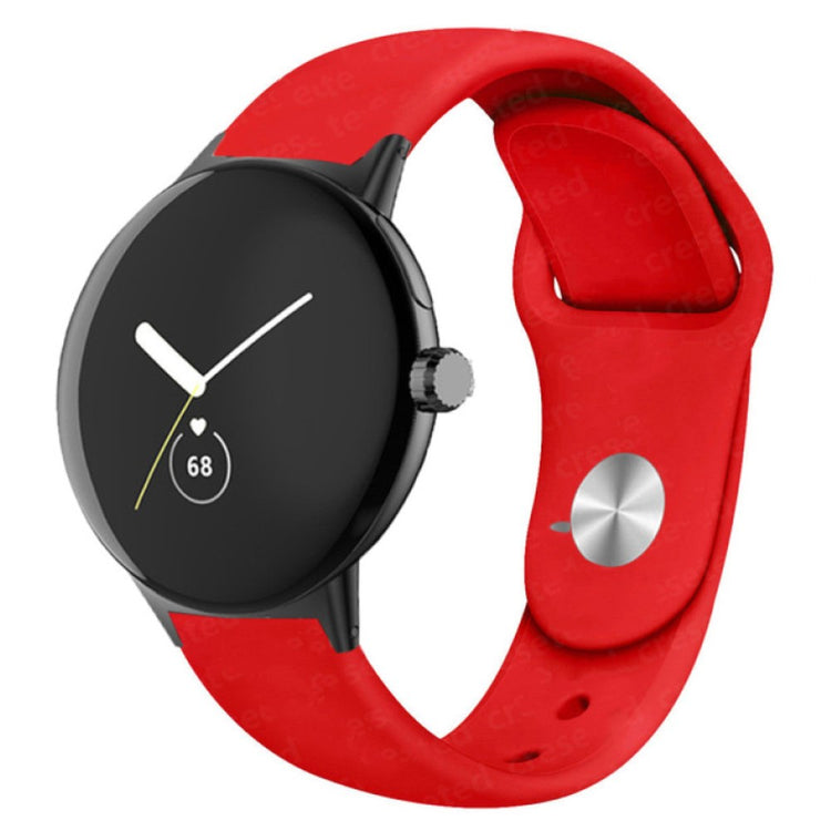 Helt vildt fint Google Pixel Watch Silikone Rem - Rød#serie_5