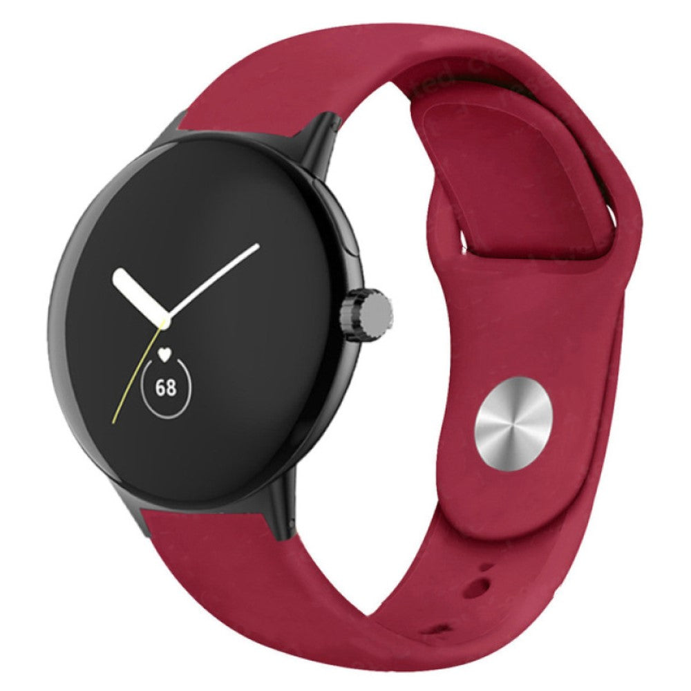 Helt vildt fint Google Pixel Watch Silikone Rem - Rød#serie_7
