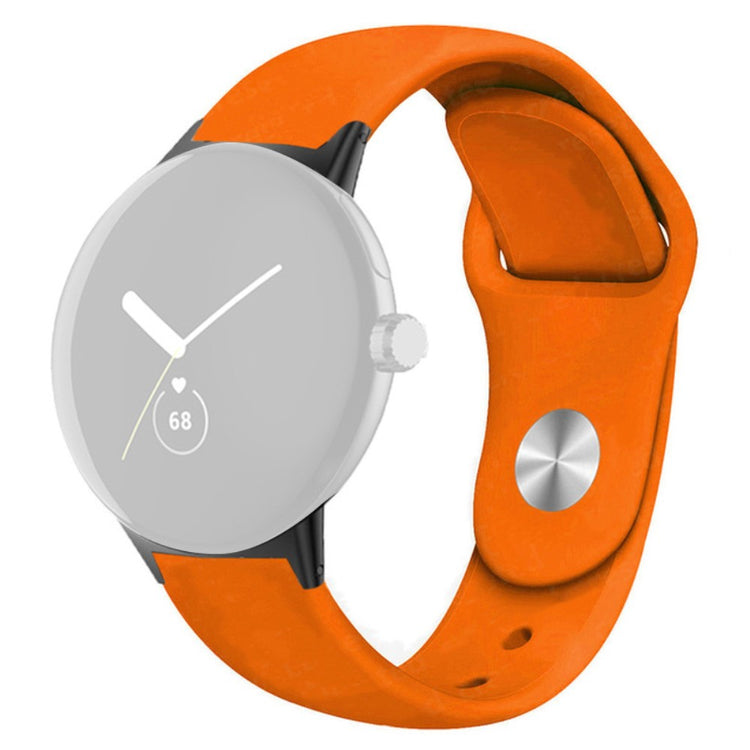 Helt vildt fint Google Pixel Watch Silikone Rem - Orange#serie_8