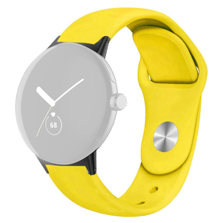 Helt vildt fint Google Pixel Watch Silikone Rem - Gul#serie_9