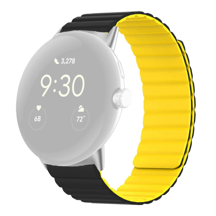 Meget holdbart Google Pixel Watch Silikone Rem - Gul#serie_4