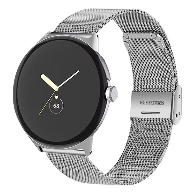 Slidstærk Google Pixel Watch Metal Rem - Sølv#serie_2