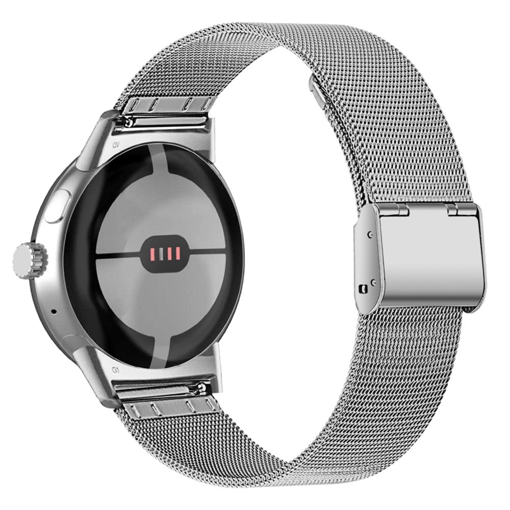 Slidstærk Google Pixel Watch Metal Rem - Sølv#serie_2