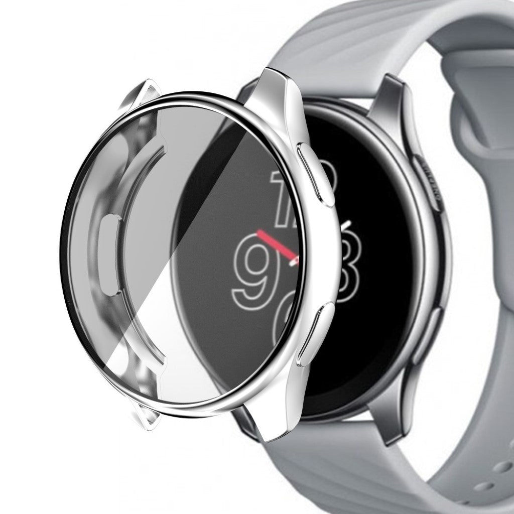 Mega Fed OnePlus Watch Silikone Cover - Sølv#serie_3