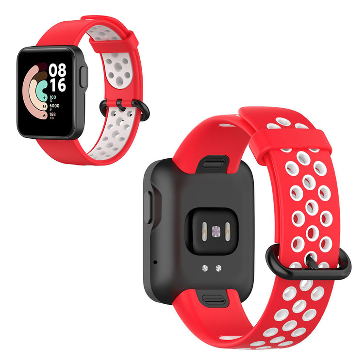 Kønt Xiaomi Mi Watch Lite / Xiaomi Redmi Watch Silikone Rem - Rød#serie_7
