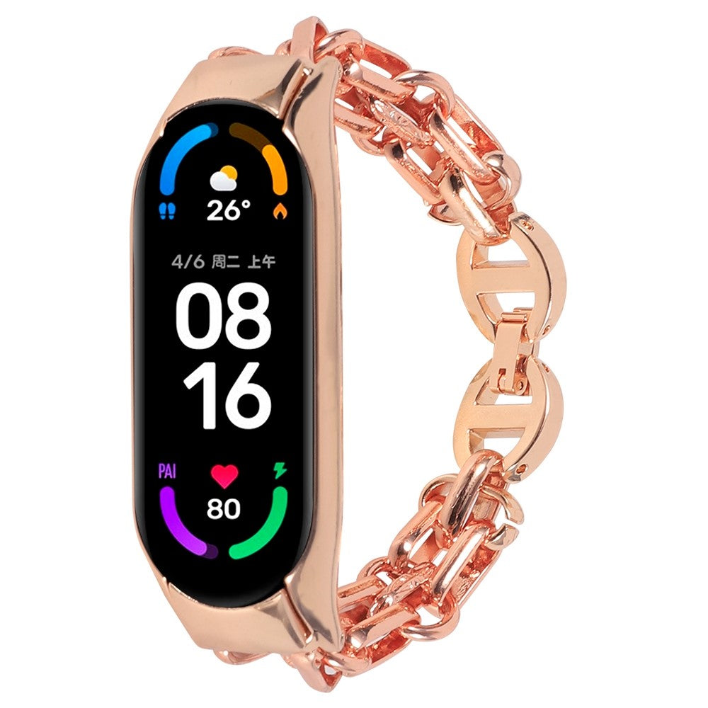 Elegant Xiaomi Mi Smart Band 6 / Xiaomi Mi Band 5 Metal Rem - Pink#serie_4