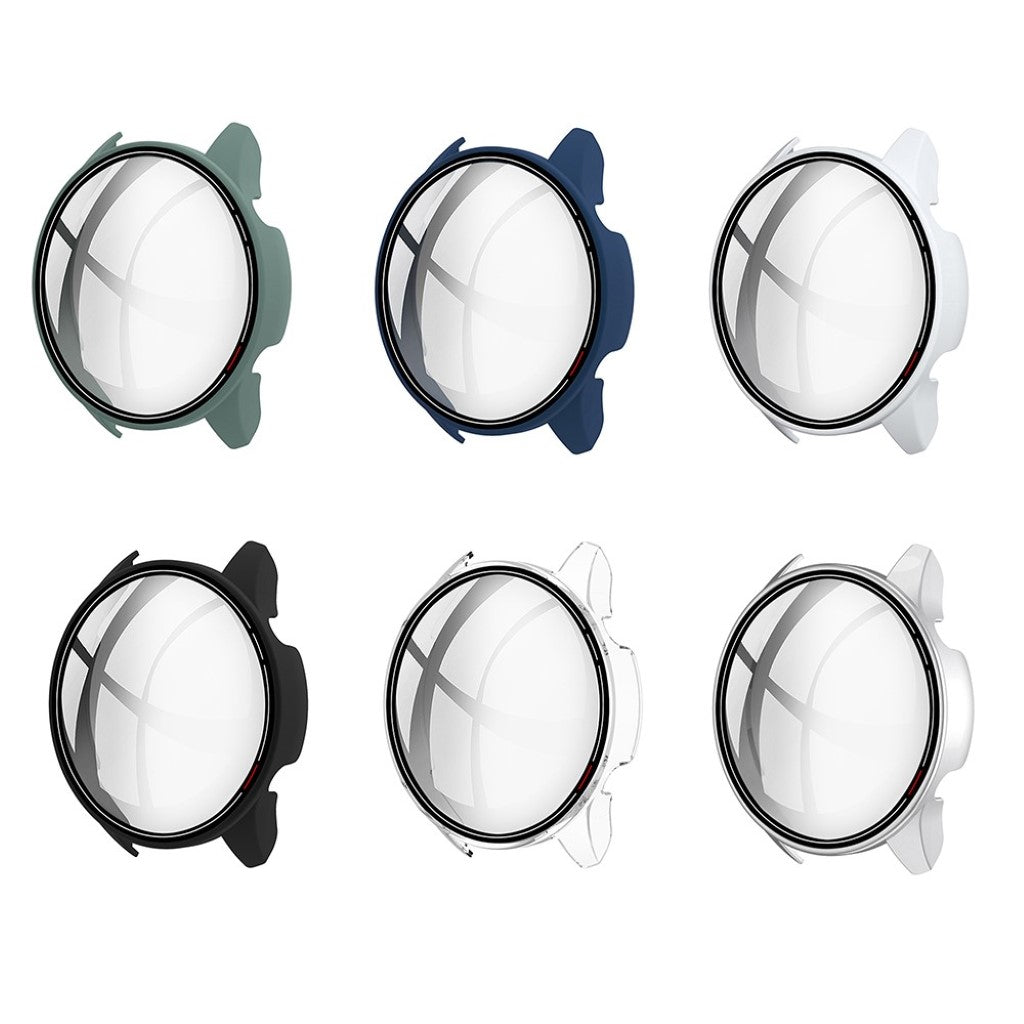 Super Flot Xiaomi Mi Watch Color Cover med Skærmbeskytter i Plastik og Glas - Grøn#serie_5